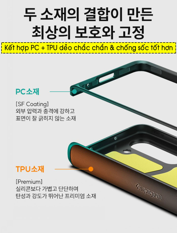 Ốp lưng Galaxy Z Fold 5 Spigen Slim Armor Pro 8