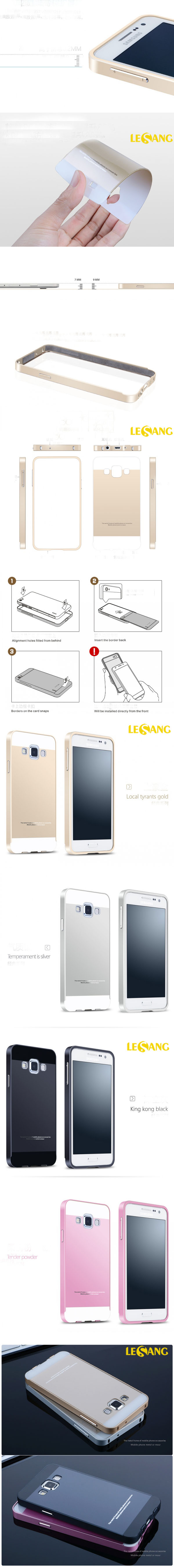 Ốp lưng Galaxy A3 Aishark Armor Metal 3265