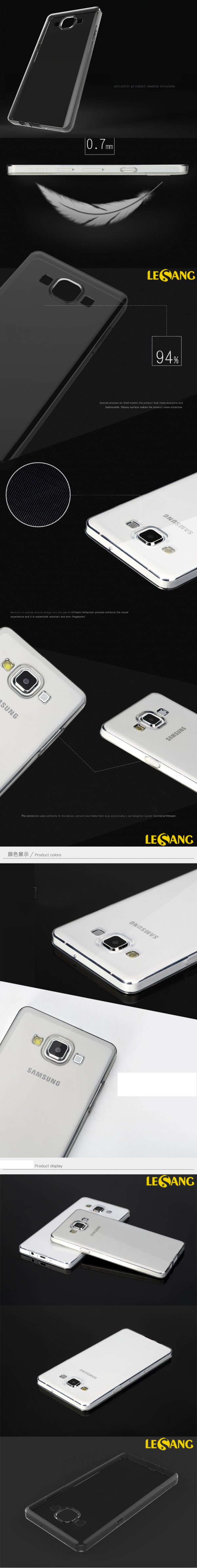 Ốp lưng Galaxy A5 Rock nhựa dẻo trong suốt 3265