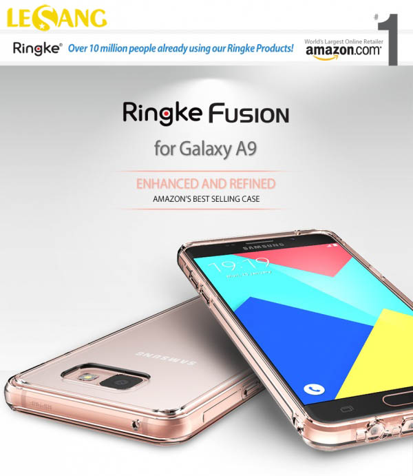 Ốp lưng Galaxy A9 Ringke Fusion trong suốt 1