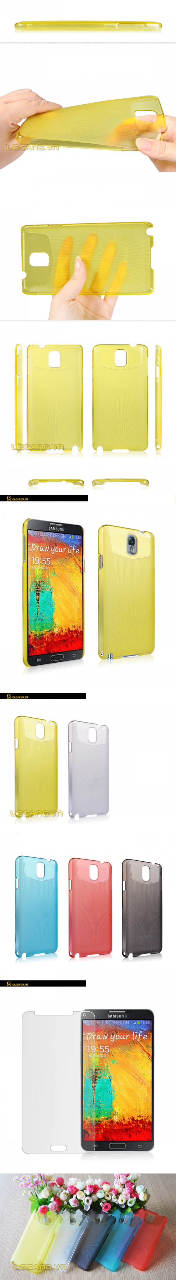 ốp lưng galaxy note 3 siêu mỏng trong suốt