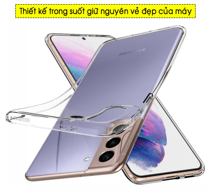 Ốp lưng Samsung S21 Plus Spigen Liquid Crystal trong suốt 1