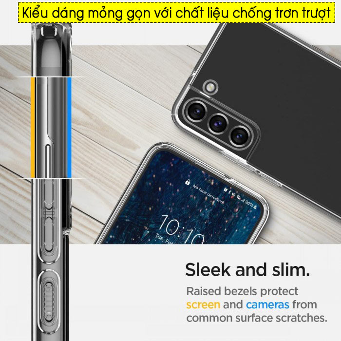 Ốp lưng Samsung Galaxy S22 Plus Spigen Liquid Crystal 3