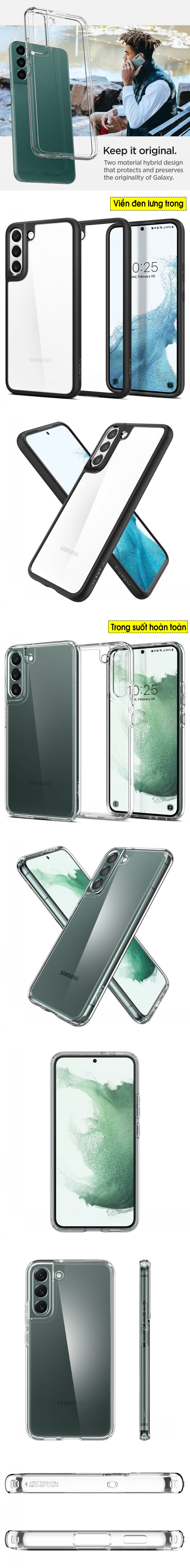 Ốp lưng Samsung Galaxy S22 Plus Spigen Ultra Hybrid 25