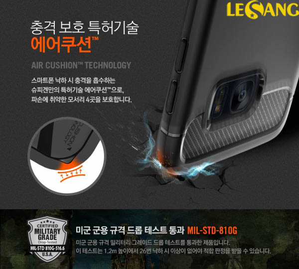 Ốp lưng Galaxy S7 Edge Spigen Rugged Armor nhựa mềm 2