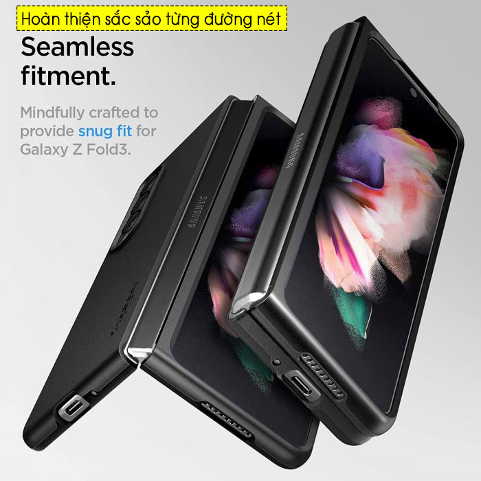 Ốp lưng Samsung Galaxy Z Fold 3 Spigen Thin Fit 5