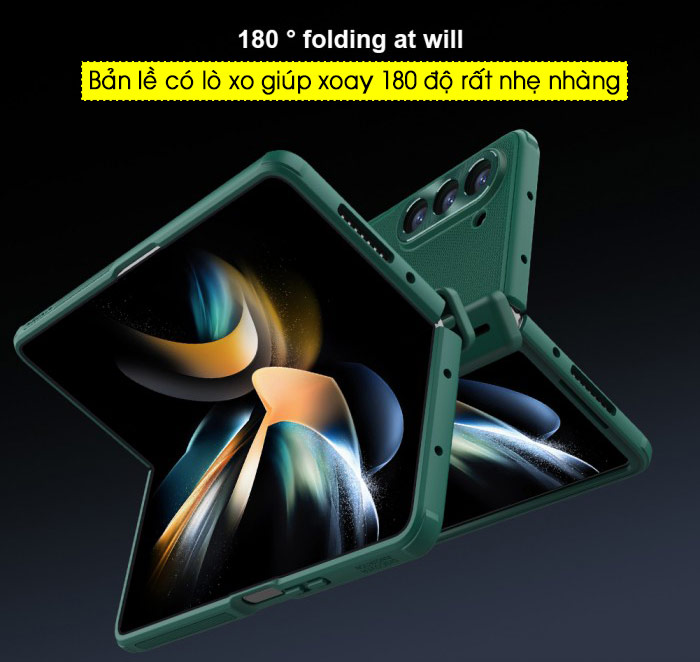 Ốp lưng Galaxy Z Fold 5 Nillkin Super Frosted Shield Fold 3