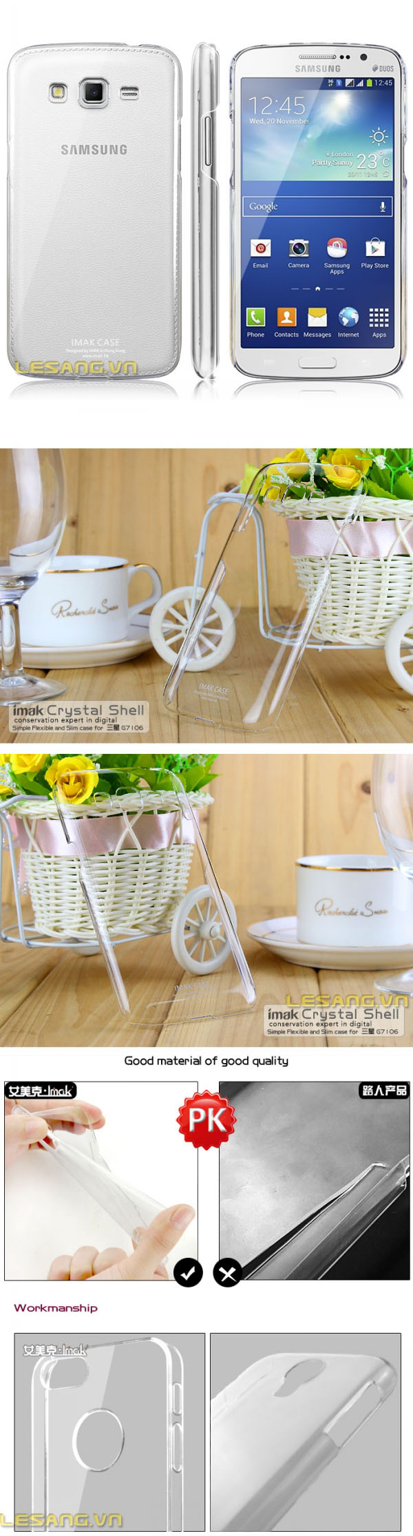 ốp lưng grand 2 trong suốt