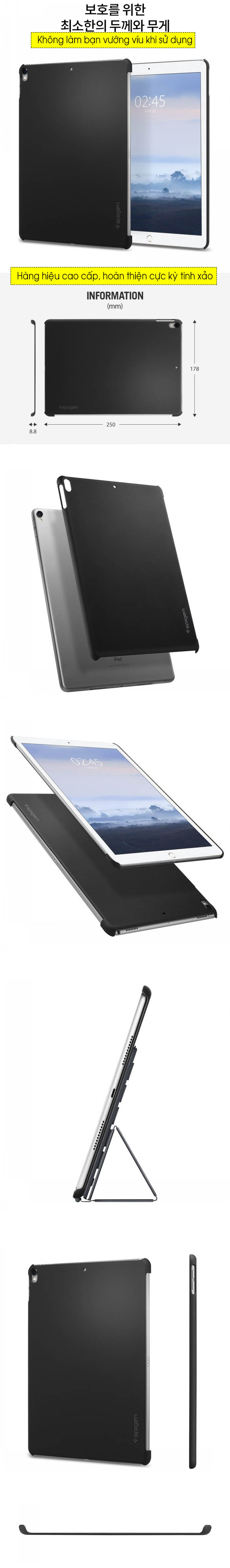 Ốp lưng iPad Air 3 10.5 / iPad Pro 10.5 Spigen Thin Fit 5