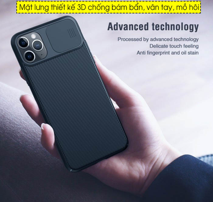 Ốp lưng iPhone 11 Pro Max Nillkin Camshield bảo vệ Camera 4
