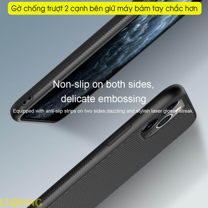 Ốp lưng iPhone 11 Pro Nillkin Fiber sợi Carbon 3