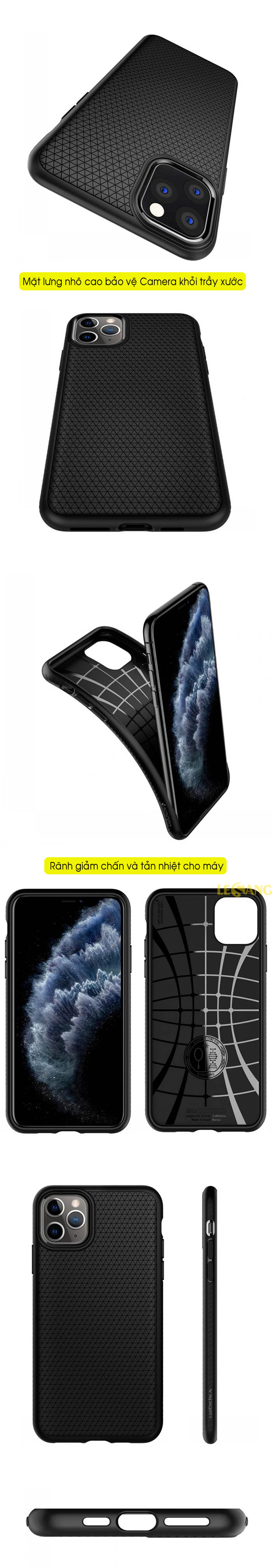 Ốp lưng iPhone 11 Pro Max Spigen Liquid Air Armor 6