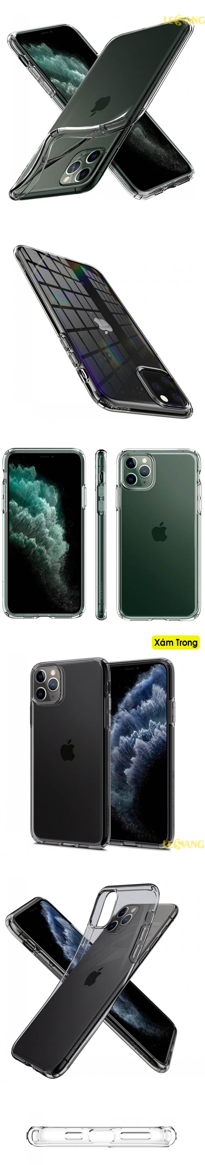 Ốp lưng iPhone 11 Pro Max Spigen Liquid Crystal 6