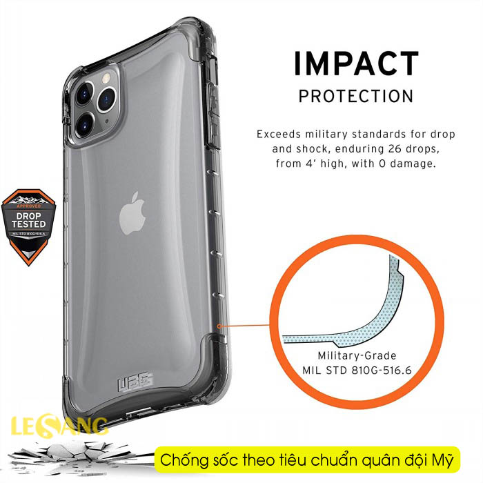 Ốp lưng iPhone 11 Pro UAG Plyo trong suốt 2