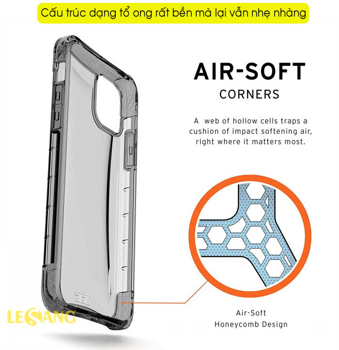 Ốp lưng iPhone 11 Pro UAG Plyo trong suốt 4