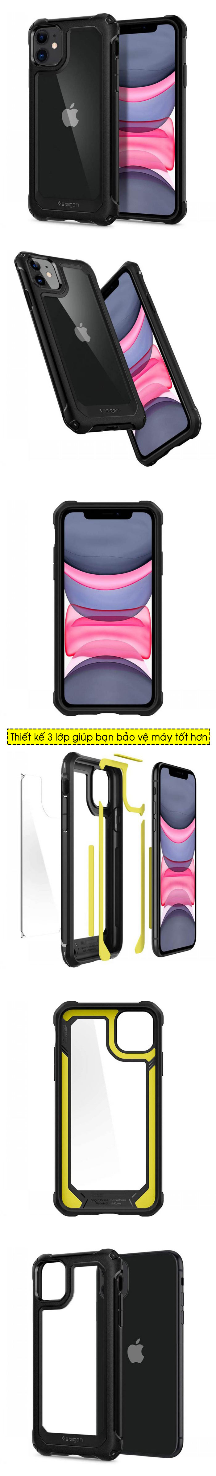 Ốp lưng iPhone 11 Spigen Gauntlet 55