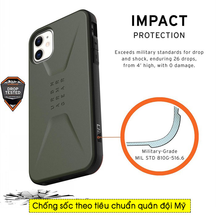 Ốp lưng iPhone 11 UAG Civilian 3