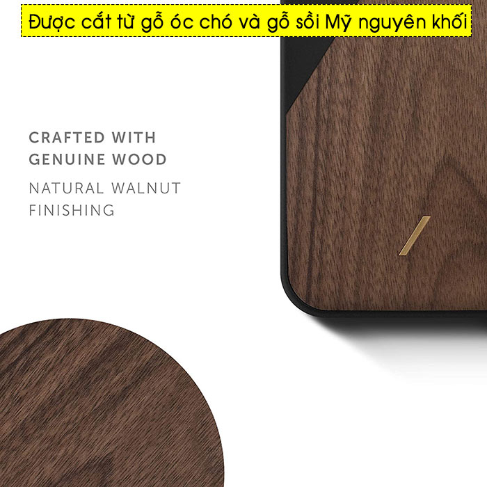 Ốp lưng iPhone 12 Pro Max Native Union Clic Wooden 1