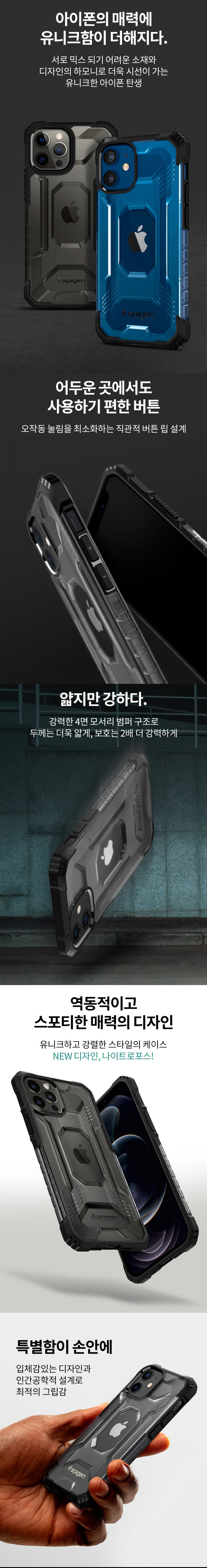 Ốp lưng iPhone 12 Pro Max Spigen Nitro Force 7