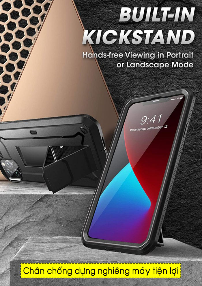 Ốp lưng iPhone 12 Pro Max Supcase Unicorn Beetle Pro Rugged Case 5