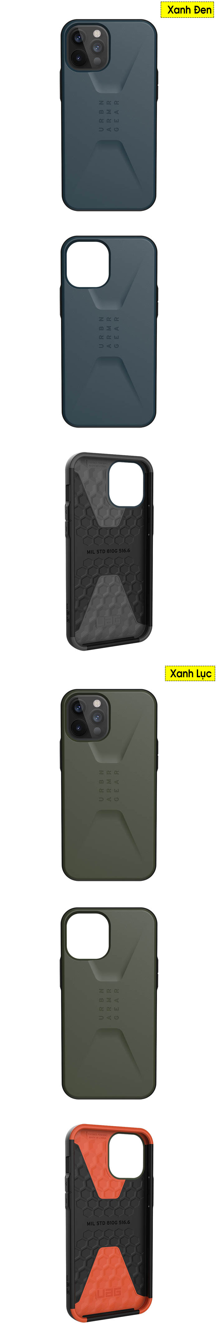Ốp lưng iPhone 12 Pro Max UAG Civilian 2