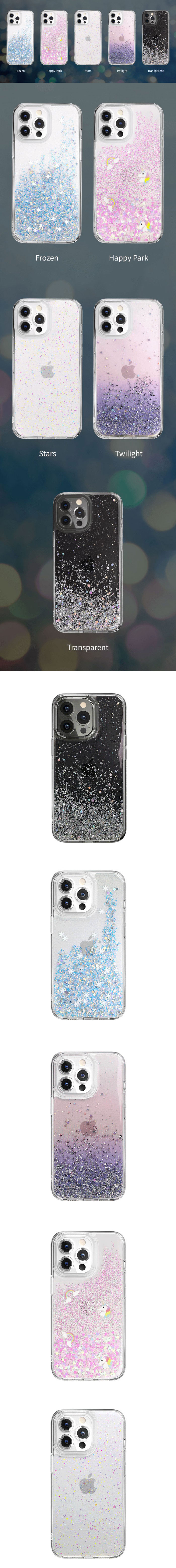 Ốp lưng iPhone 13 Pro Max Switcheasy Starfield 3D Glitter Resin 2