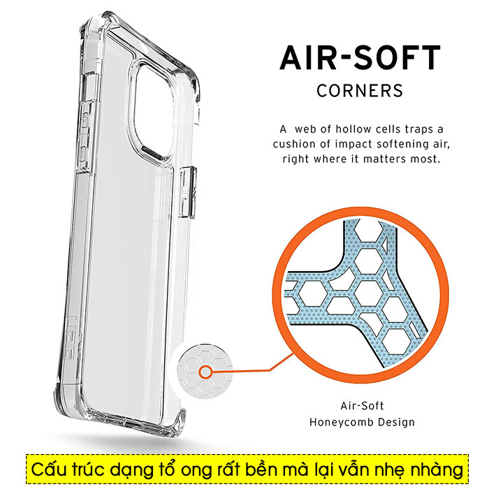 Ốp lưng iPhone 13 UAG Plyo trong suốt 4