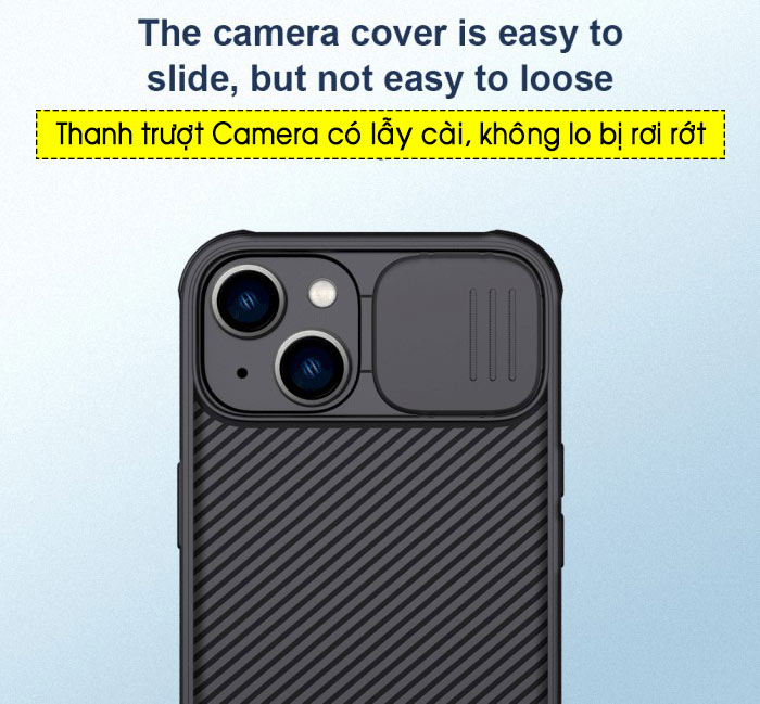 Ốp lưng iPhone 14 Plus Nillkin Camshield bảo vệ Camera 2