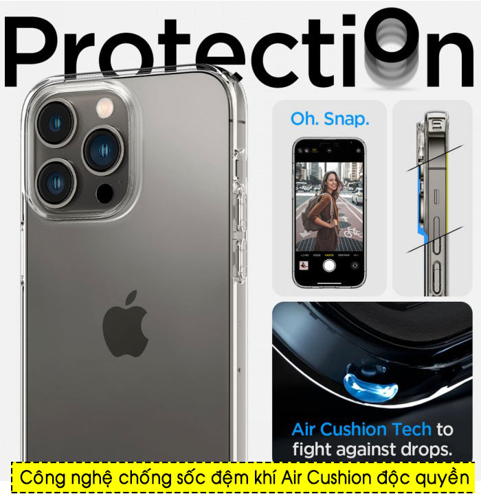 Ốp lưng iPhone 14 Pro Max Spigen Liquid Crystal 2