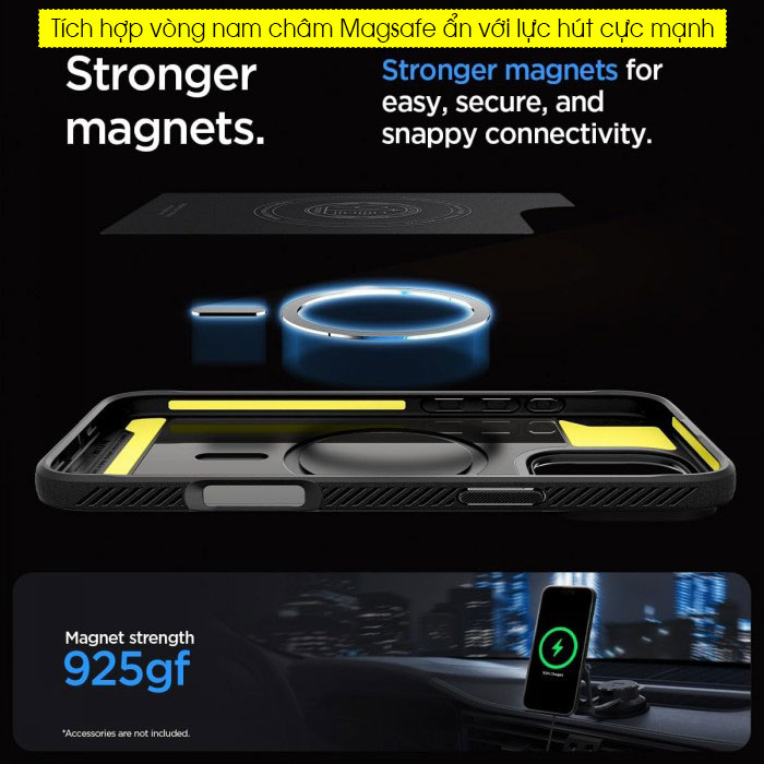 Ốp lưng iPhone 16 Pro Max Spigen Rugged Armor Magfit 2