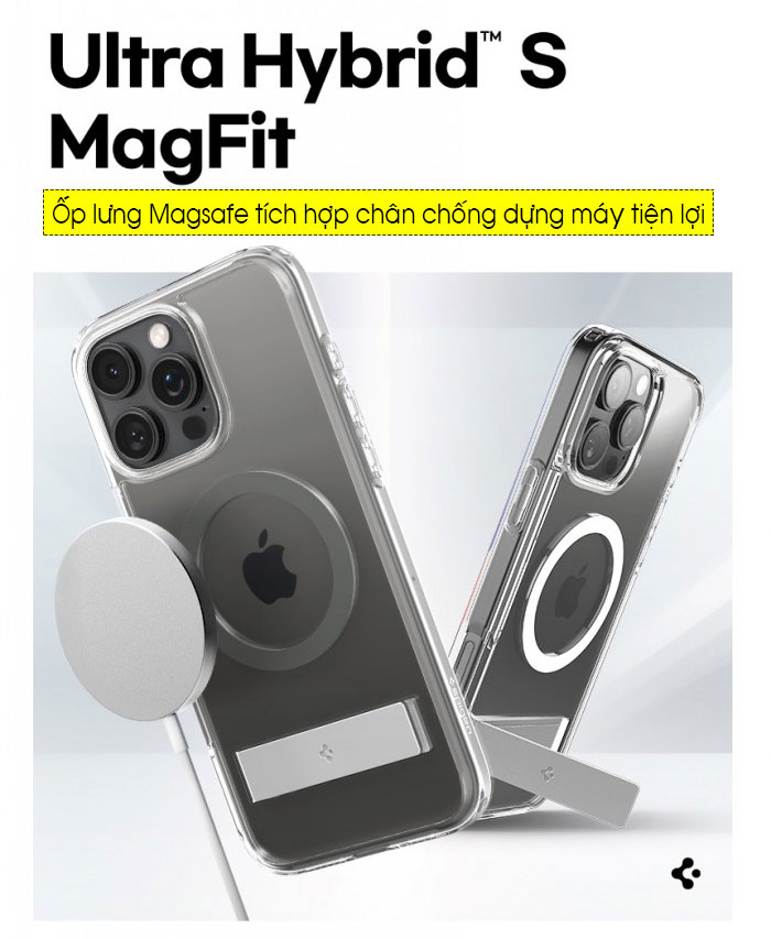 Ốp lưng iPhone 16 Pro Max Spigen Ultra Hybrid S Magfit 0