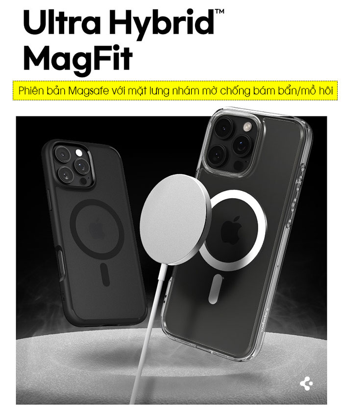 Ốp lưng iPhone 16 Pro Max Spigen Ultra Hybrid Magfit 50