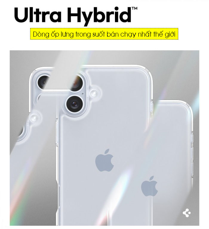 Ốp lưng iPhone 16 Spigen Ultra Hybrid 1