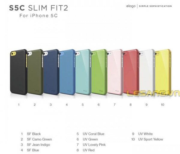 Ốp lưng Iphone 5C Elago Fit 2 1