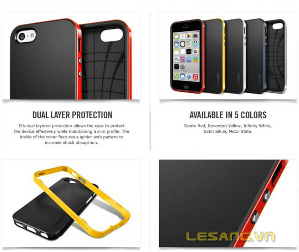 ốp lưng iphone 5c sgp neo hybrid