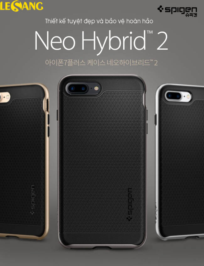 Ốp lưng iPhone 8 Plus / 7 Plus Spigen Neo Hybrid 2 2