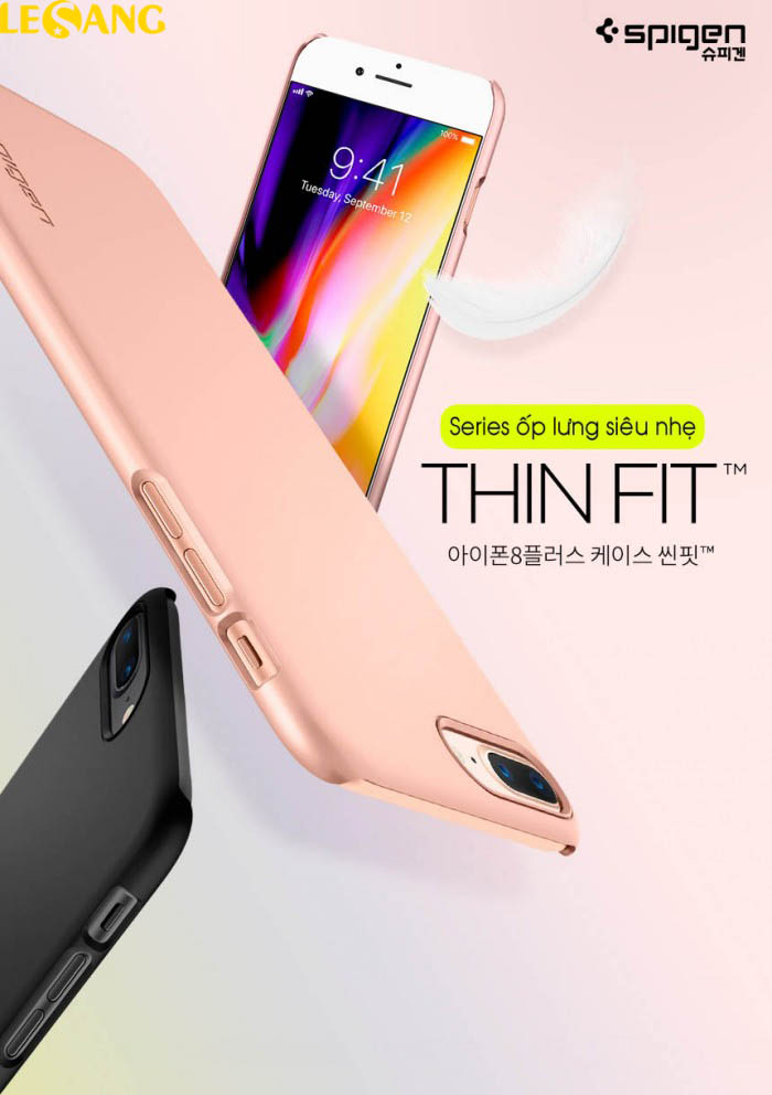 Ốp lưng iPhone 8 Plus Spigen Thin Fit siêu nhẹ 1