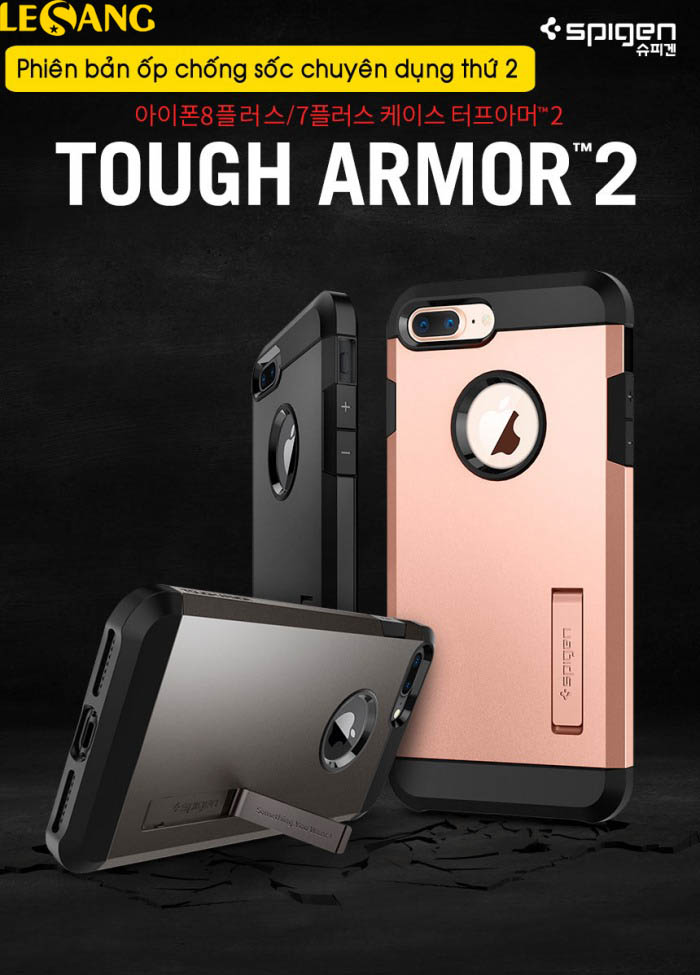Ốp lưng iPhone 8 Plus / 7 Plus Spigen Tough Armor 2 chống sốc 2