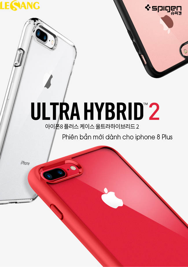 Ốp lưng iPhone 8 Plus / 7 Plus Spigen Ultra Hybrid 2 3