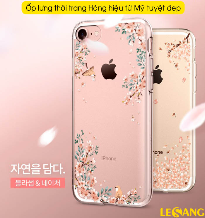 Ốp lưng iPhone 8 / iPhone 7 Spigen Liquid Crystal Blossom 2