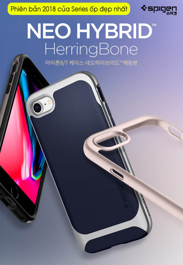 Ốp lưng iPhone 8 / iPhone 7 Spigen Neo Hybrid Herringbone 1