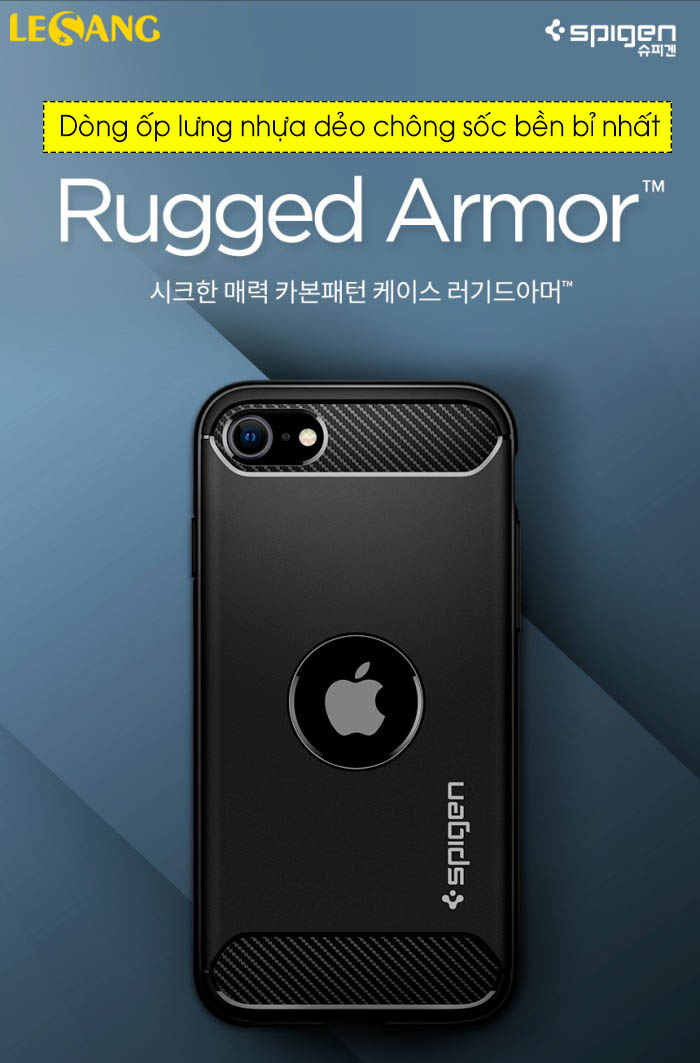 Ốp lưng iphone iPhone SE 2020 Spigen Rugged Armor 2
