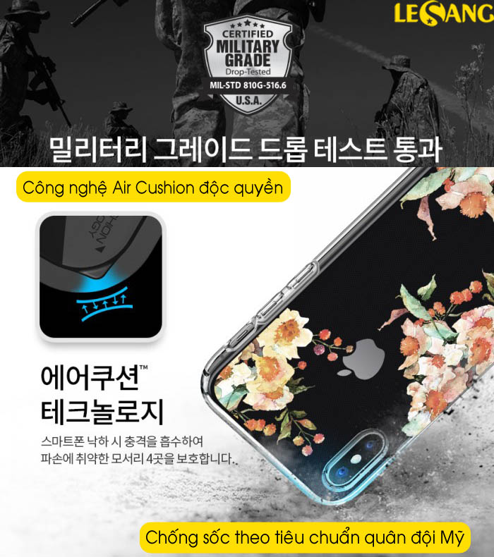 Ốp lưng iPhone X / XS Spigen Aquarelle thời trang hình hoa tuyệt đẹp - 5