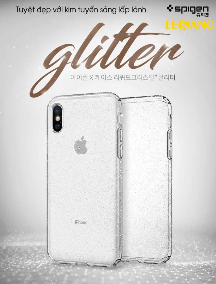 Ốp lưng iPhone 10 / iPhone X Spigen Liquid Glitter 2