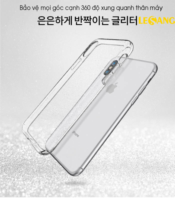 Ốp lưng iPhone 10 / iPhone X Spigen Liquid Glitter 4