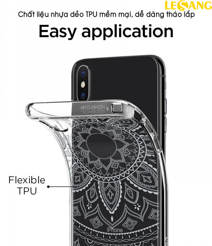 Ốp lưng iPhone X / iPhone 10 Spigen Liquid Crystal Shine 6