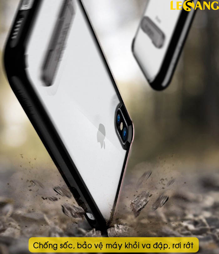Ốp lưng iPhone X / iPhone 10 Spigen Ultra Hybrid S chân chống 4