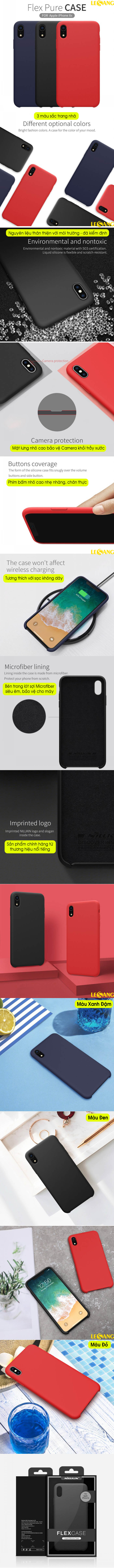 Ốp lưng iPhone XR Nillkin Flex Pure Case Silicon 2