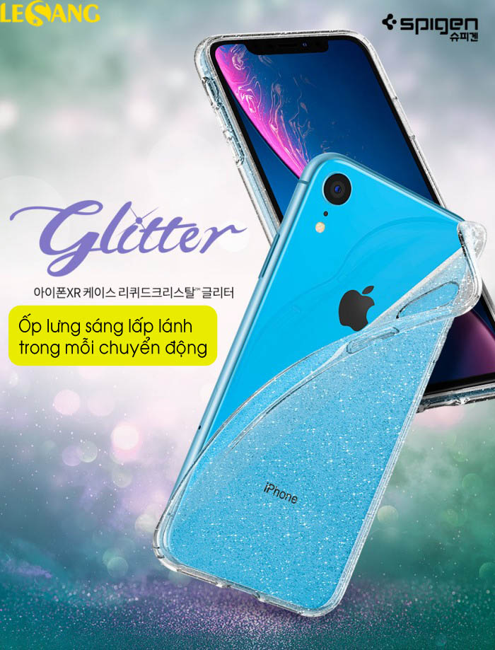 Ốp lưng iPhone XR Spigen Liquid Crystal Glitter 1