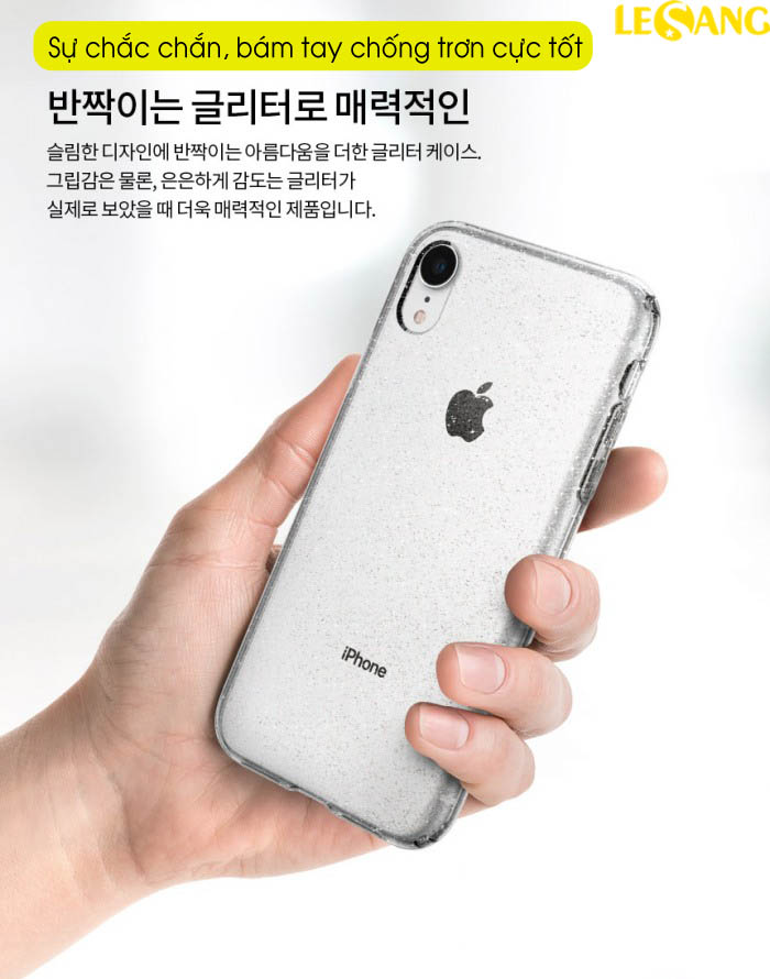 Ốp lưng iPhone XR Spigen Liquid Crystal Glitter 4